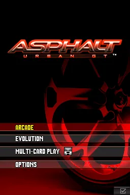 Asphalt: Urban GT – Titelbildschirm