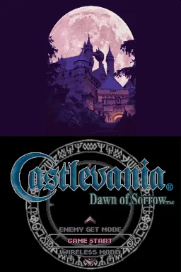 Castlevania: Dawn of Sorrow – Titelbildschirm