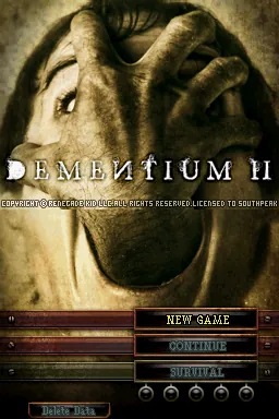 Dementium II – Titulní obrazovka