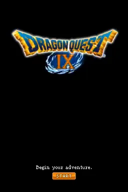 Dragon Quest IX: Sentinels of the Starry Skies – Titulní obrazovka