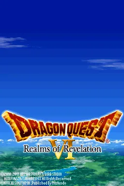 Dragon Quest VI: Realms of Revelation – Titelbildschirm