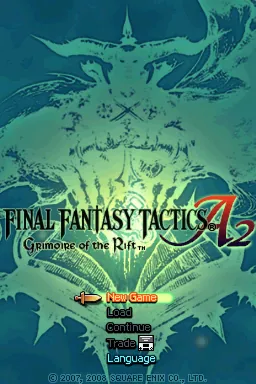 Final Fantasy Tactics A2: Grimoire of the Rift – Titelbildschirm