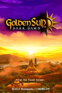 Golden Sun: Dark Dawn – Titelbildschirm