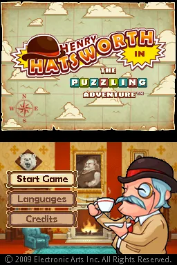 Henry Hatsworth in the Puzzling Adventure – Titulní obrazovka