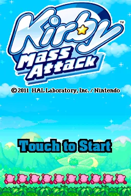 Kirby Mass Attack – Titulní obrazovka
