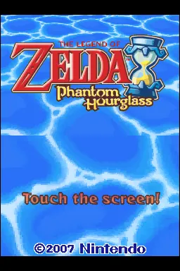 The Legend of Zelda: Phantom Hourglass – Titulní obrazovka
