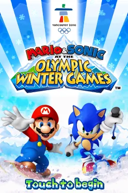 Mario & Sonic at the Olympic Winter Games – Titulní obrazovka