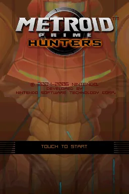 Metroid Prime Hunters – Titulní obrazovka