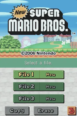 New Super Mario Bros. – Écran-titre