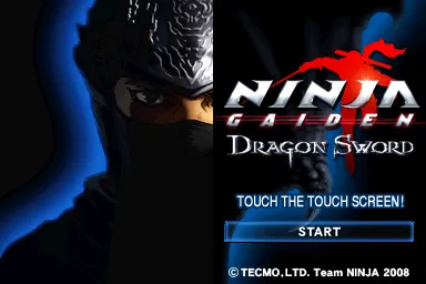 Ninja Gaiden: Dragon Sword – Titulní obrazovka
