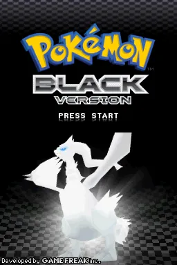 Pokemon: Black Version – Écran-titre