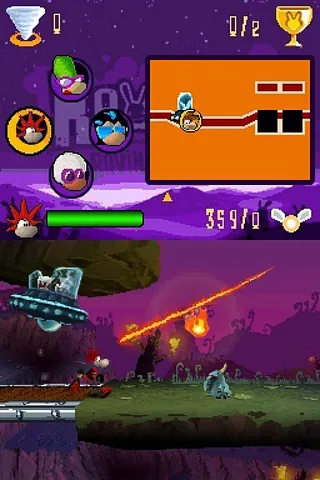 Rayman Raving Rabbids – In-game