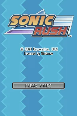 Sonic Rush – Title screen
