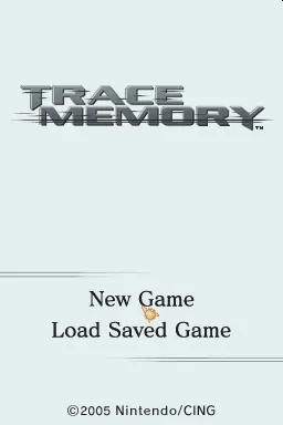 Trace Memory – Title screen