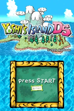 Yoshi's Island DS – Titulní obrazovka