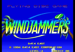 Windjammers – Titulní obrazovka