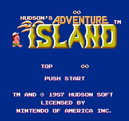 Adventure Island – Écran-titre