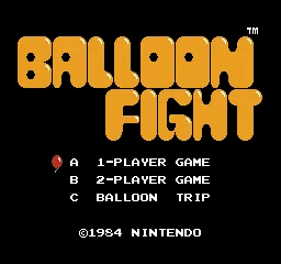 Balloon Fight – Titulní obrazovka