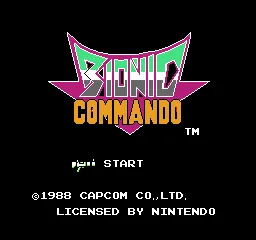 Bionic Commando – Titulní obrazovka