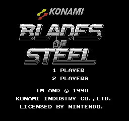 Blades of Steel – Écran-titre