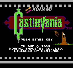 Castlevania – Titulní obrazovka
