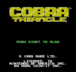 Cobra Triangle – Titulní obrazovka