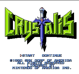 Crystalis – Titulní obrazovka