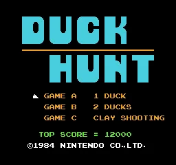 Duck Hunt – Title screen