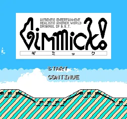 Gimmick! – Titulní obrazovka
