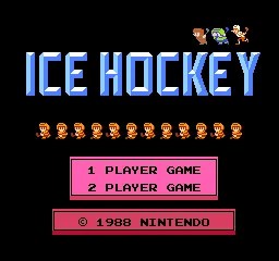 Ice Hockey – Titelbildschirm
