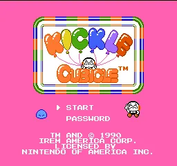 Kickle Cubicle – Titelbildschirm