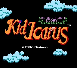 Kid Icarus – Title screen