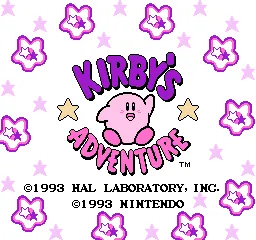 Kirby's Adventure – Titulní obrazovka