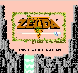 The Legend of Zelda – Titulní obrazovka