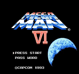 Mega Man 6 – Title screen