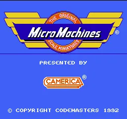 Micro Machines – Titulní obrazovka
