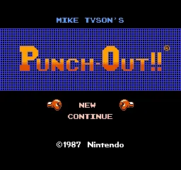 Mike Tyson's Punch-Out!! – Écran-titre