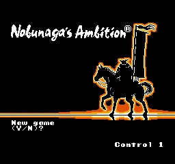 Nobunaga's Ambition – Titelbildschirm