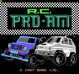 R.C. Pro-Am – Titulní obrazovka