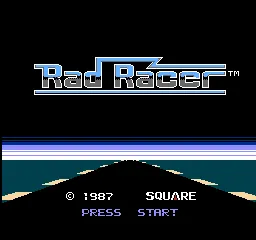 Rad Racer – Titelbildschirm