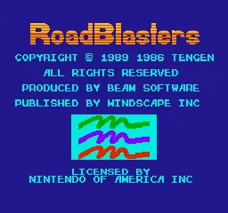 RoadBlasters – Titulní obrazovka