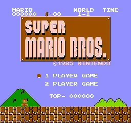 Super Mario Bros. – Écran-titre