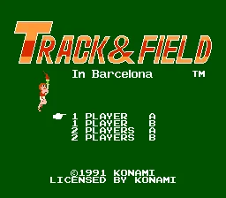 Track & Field – Title screen