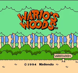 Wario's Woods – Titelbildschirm