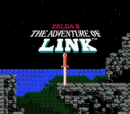 Zelda II: The Adventure of Link – Titulní obrazovka
