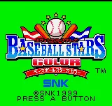 Baseball Stars Color – Titulní obrazovka