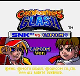 SNK vs. Capcom: Card Fighters Clash – Title screen