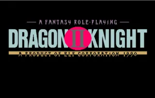 Dragon Knight 4 – Title screen