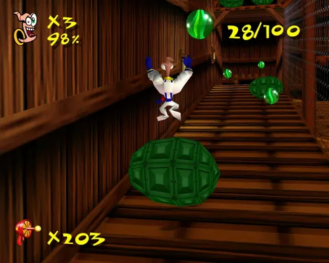 Earthworm Jim 3D – En jeu