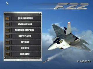 F-22 Lightning 3 – Titulní obrazovka
